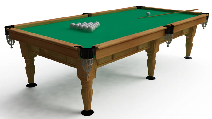 9ft Pool Table with Light Oak Finish