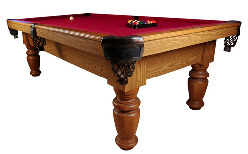 8ft. Pool Table with Light Oak Finish